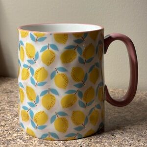 The strawberry street mug lemonade lemon print